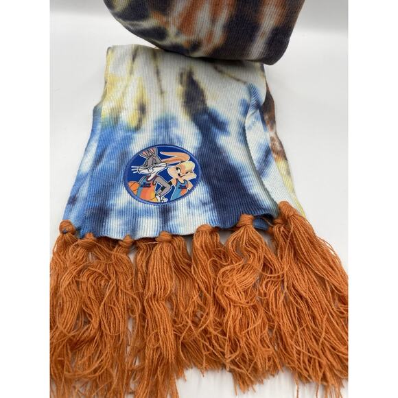 Loony Tunes Space Jam Tie Dye Scarf And Beanie Matching Set New With Tags - Picture 4 of 5
